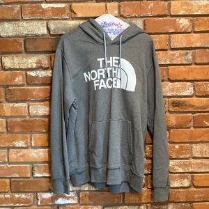 Grey north face hoodie